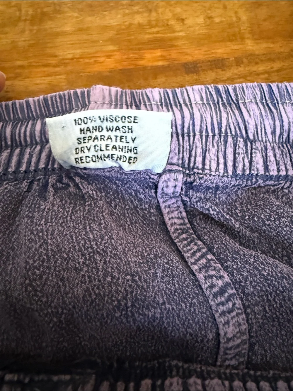 Purple Handkerchief Hem Bohemian Skirt